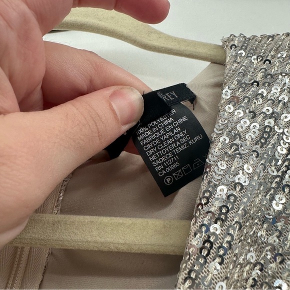 NEW Jay Godfrey Susie Sequin Jumpsuit size 6 Silver - Picture 4 of 7